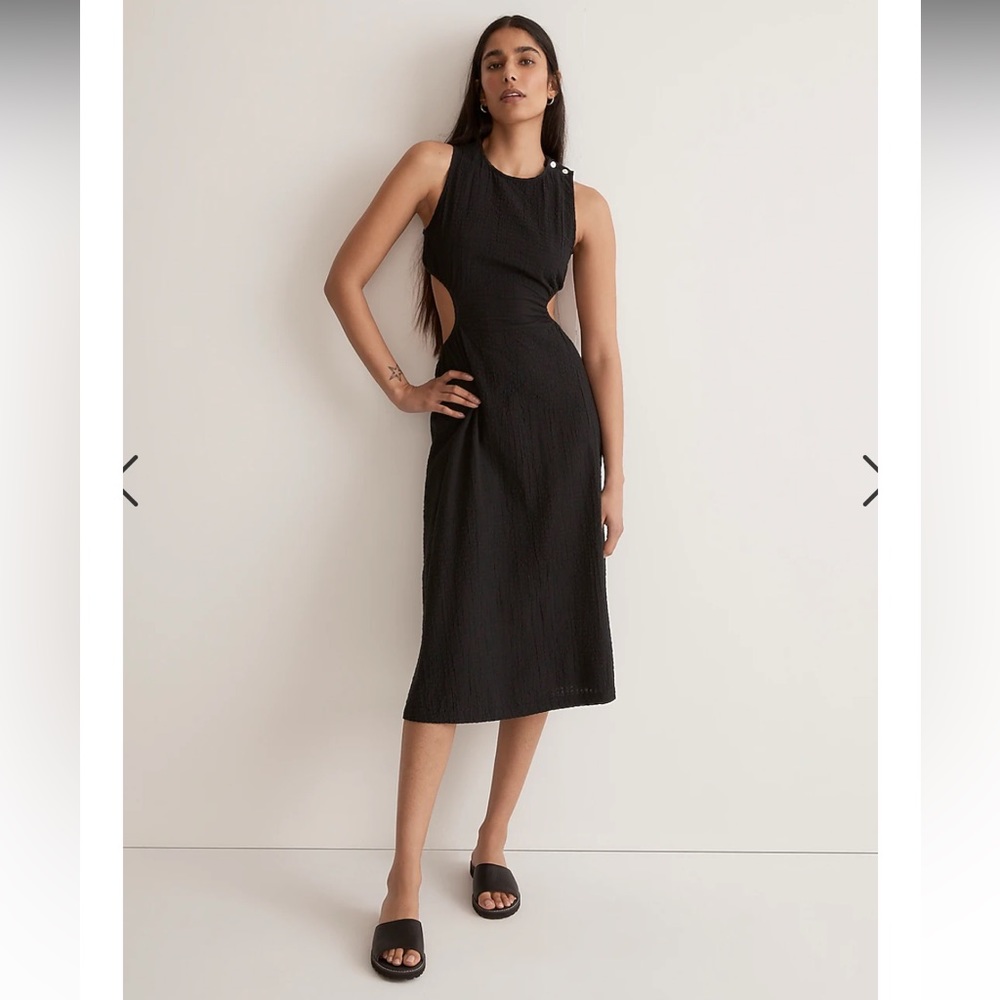 Madewell seersucker cutout midi - size medium